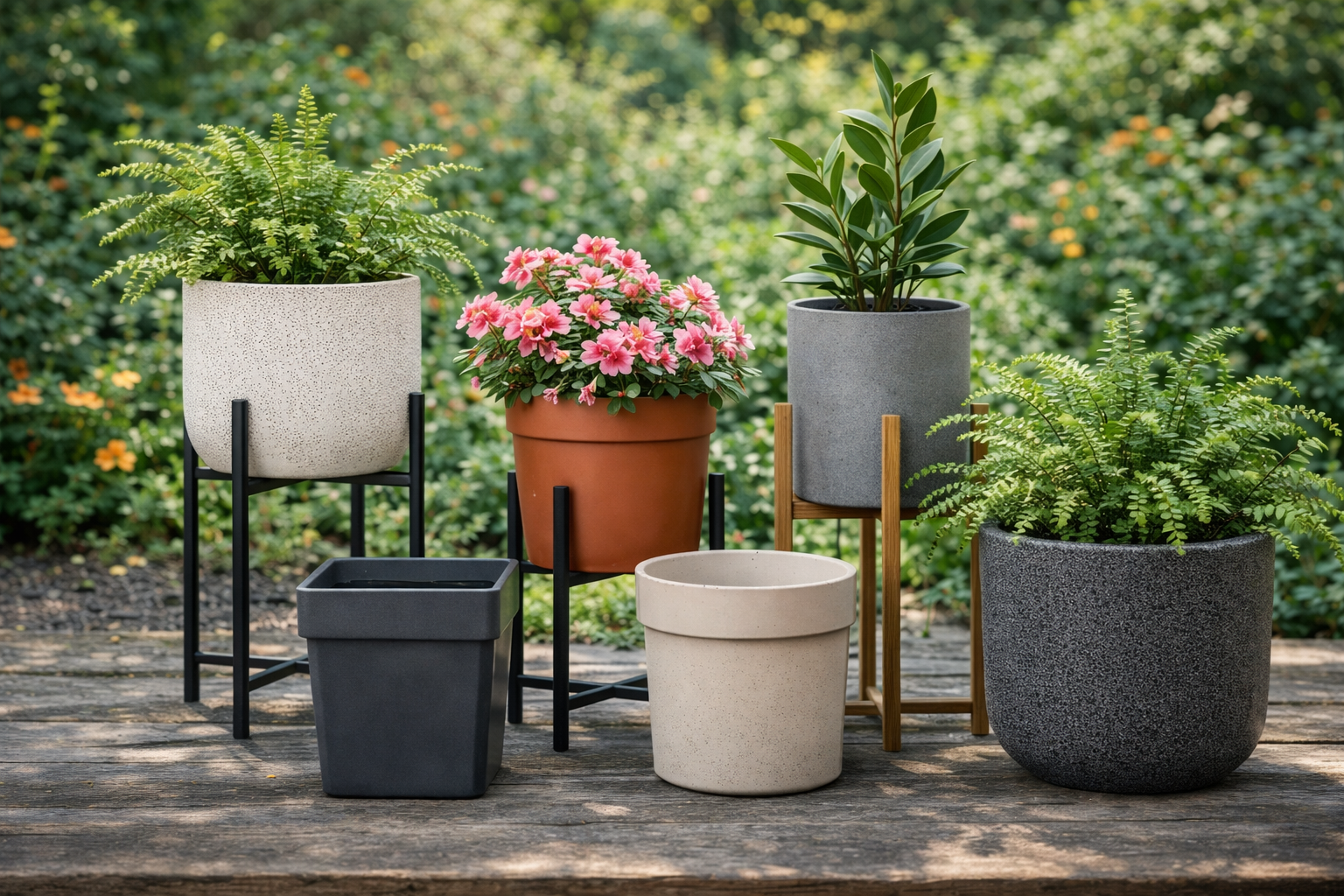Garden Pots and Pot Stands